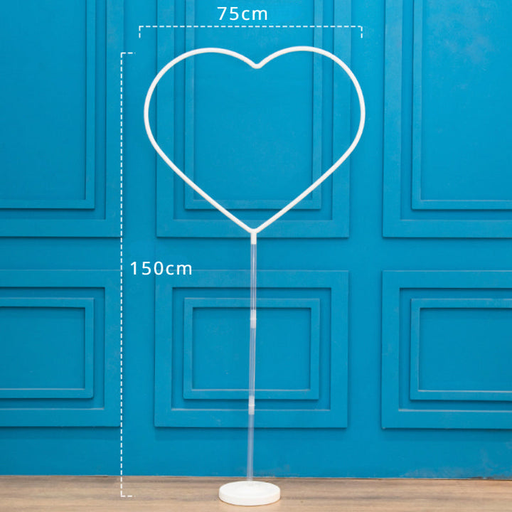 Heart Star Circle Shaped Balloon Stand Kit