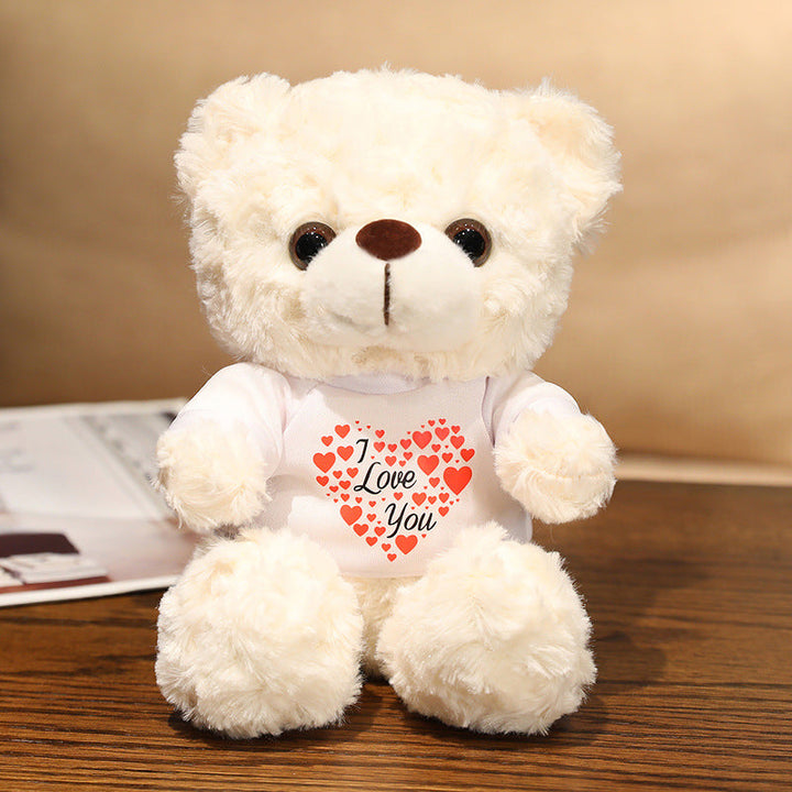 Teddy Bear with I LOVE YOU T Shirt 25cm is a delightful addition to your valentine's day bouquets collection.