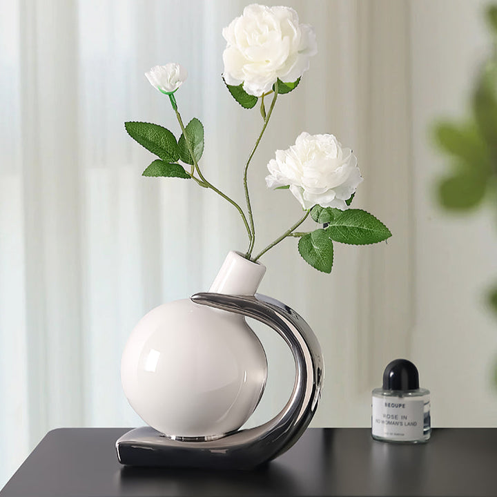 Modern Ceramic Flask-shaped Vase