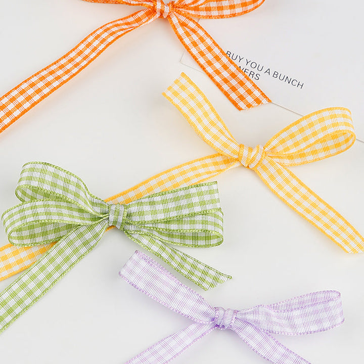 Plaid Ribbon for Gift Wrapping (10mmx45m)