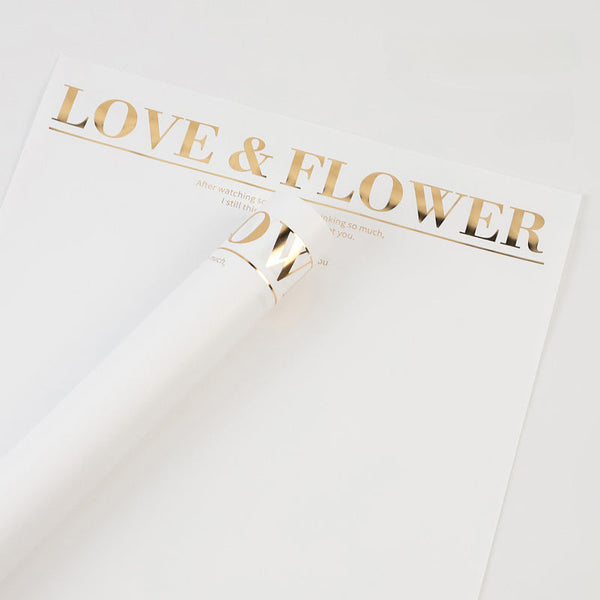 LOVE&FLOWER Bouquet Wrap Paper Pack 20 (30x45cm)