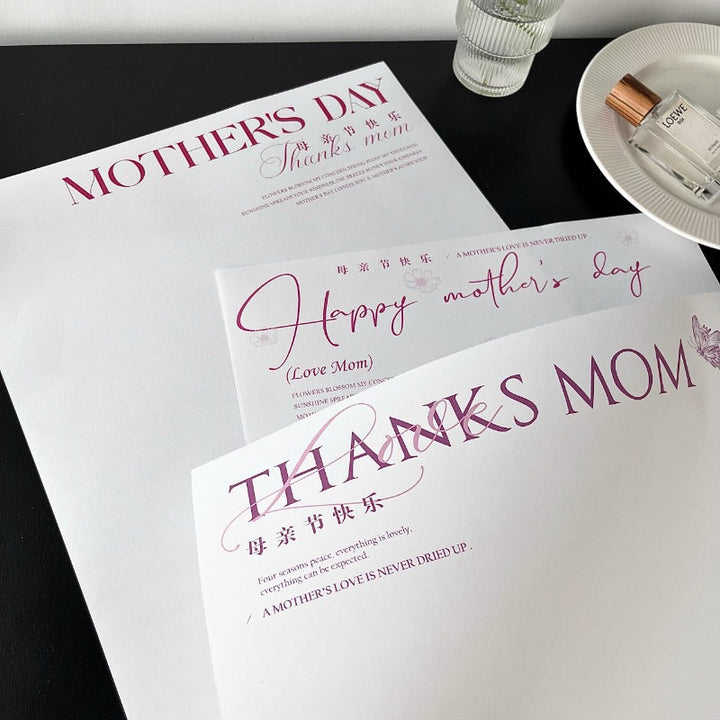 Happy Mother's Day Florist Wrap Paper Pack 10 (32x48cm)