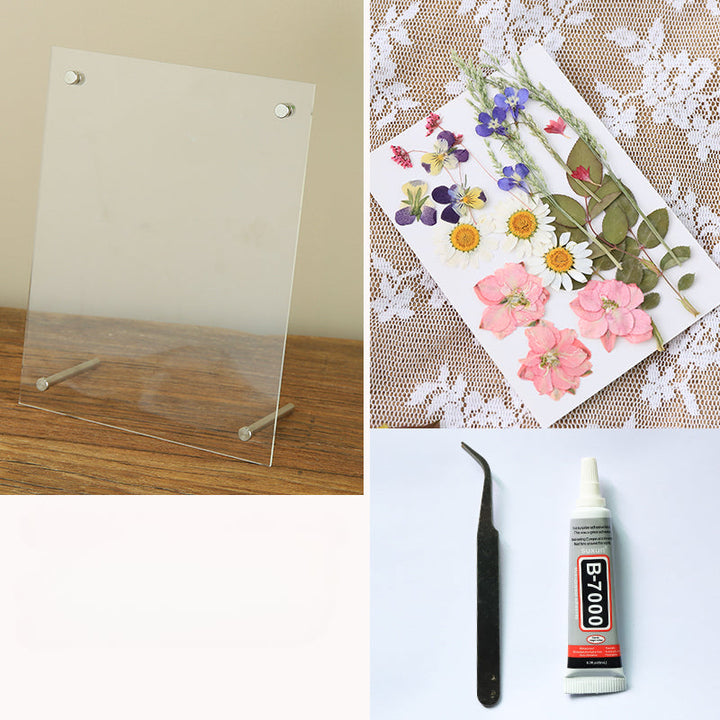 Dried Flowers Pressed Flowers Photo Frame DIY Kit is a perfect addition to your floral supplies collection.