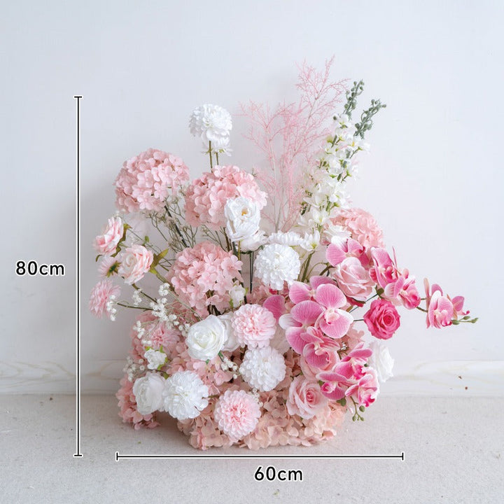 Flower Arch Pink Set Artificial Florals Backdrop for Wedding Proposal Party Decor