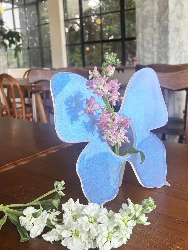 Butterfly Acrylic Photo Frame Flower Vase