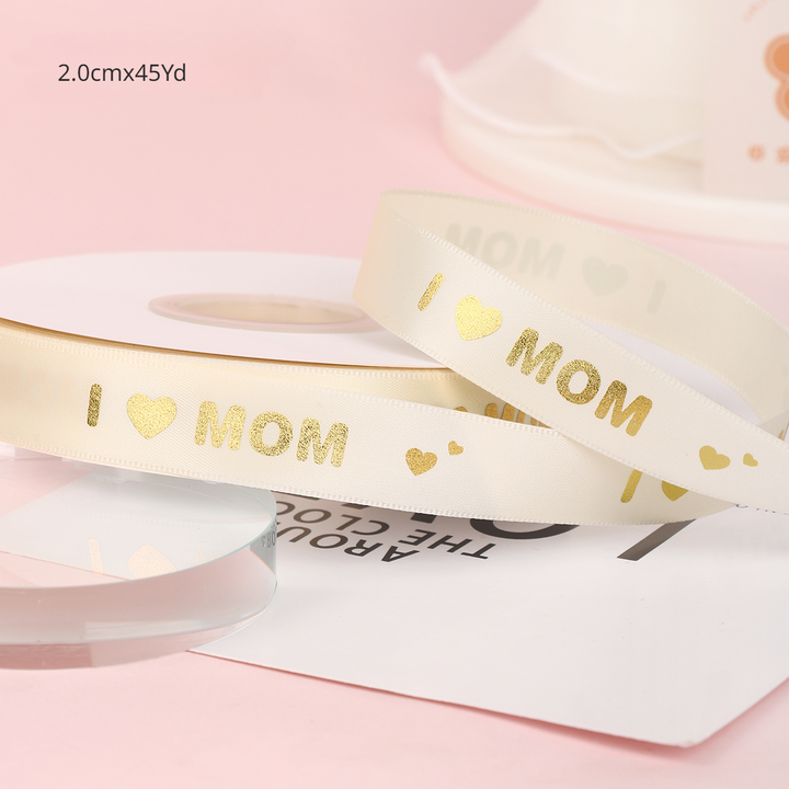 I LOVE YOU MOM Ribbon for Mother's Day