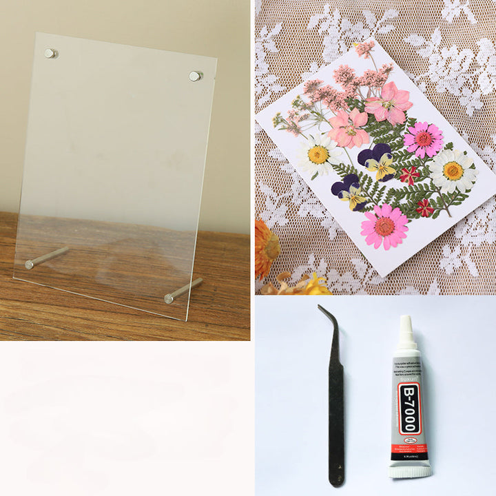 Dried Flowers Pressed Flowers Photo Frame DIY Kit is a perfect addition to your florist supply collection.