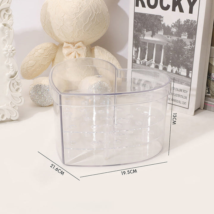 Heart-shaped Clear Acrylic Rose Arrangement Box