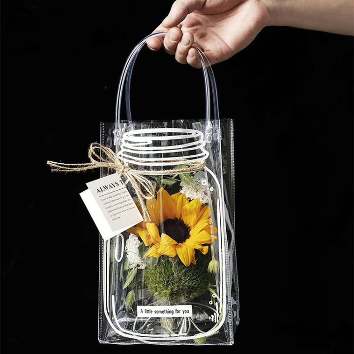 Wishing Bottle Clear Plastic Gift Bags Pack 10