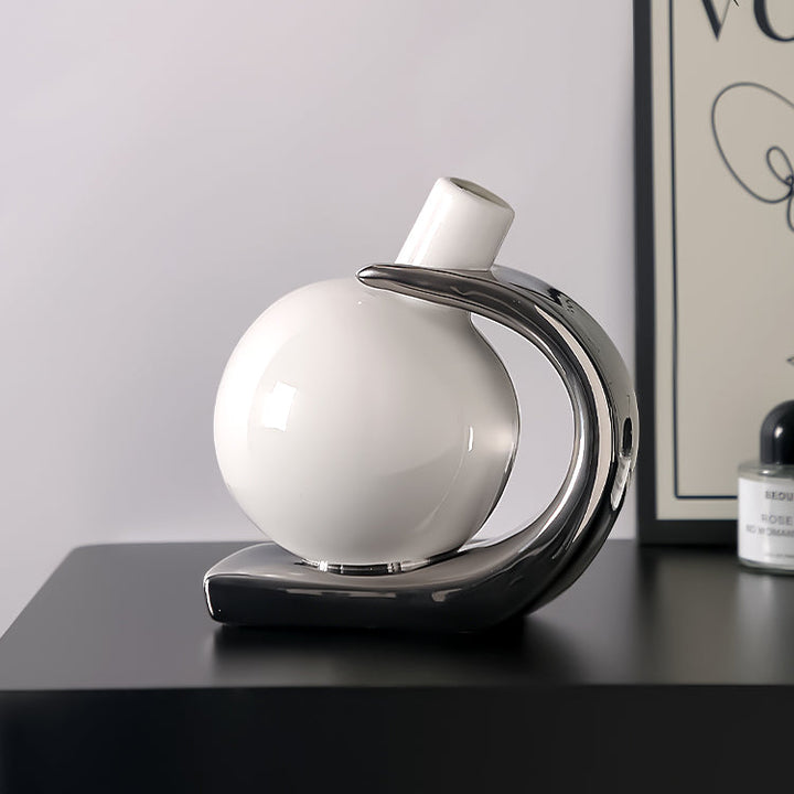 Modern Ceramic Flask-shaped Vase