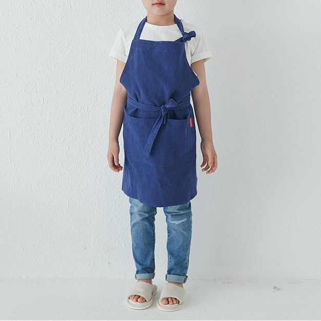 Linen Apron with Pockets for Children