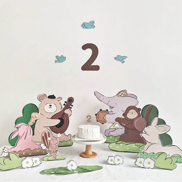 Felt Fabric Numbers for Birthday Decoration