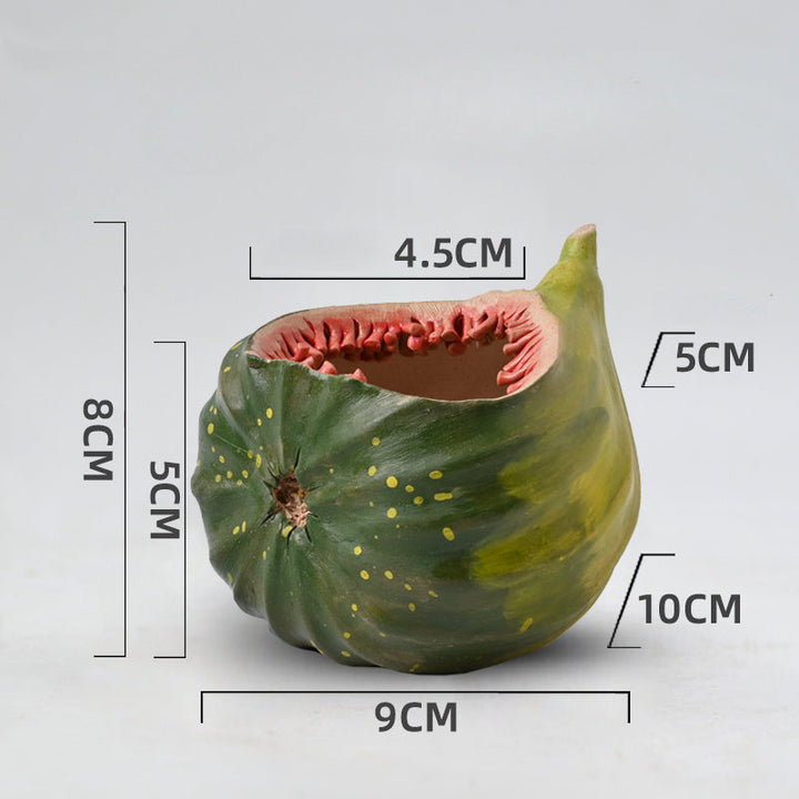 Creative Fig-shaped Mini Ceramic Plant Pot