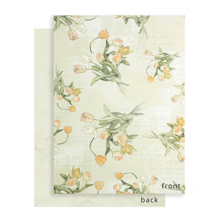 Blooming Blossoms Floral Wrap Paper Pack 20 (38x52cm)