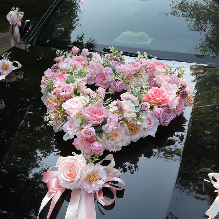 Elegant wedding decorations Heart-Shaped Artificial Roses Decoration Set for wedding decoration, perfect wedding decoration