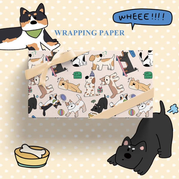 Cartoon gift wrap Gift Wrap Paper (50x70cm) Pack