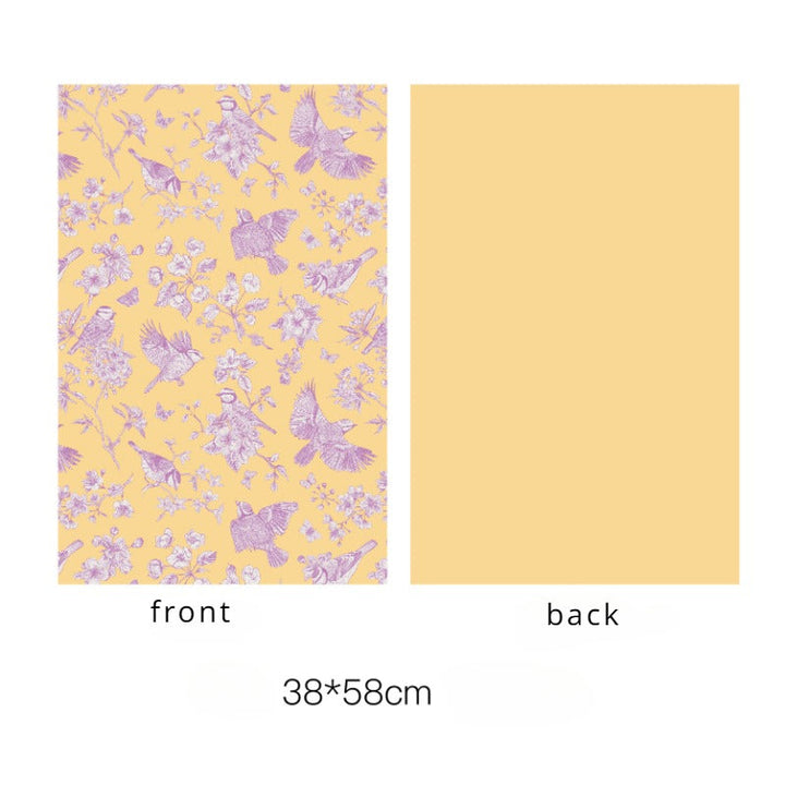 Mother's Day Vintage Floral Wrap Paper Pack 10 (38x58cm)