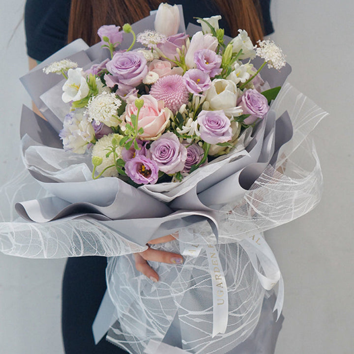 Lace Wrapping Korean Style Flower Packaging Tulle Roll (50cmx5Yd)