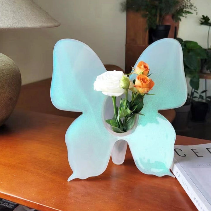 Butterfly Acrylic Photo Frame Flower Vase