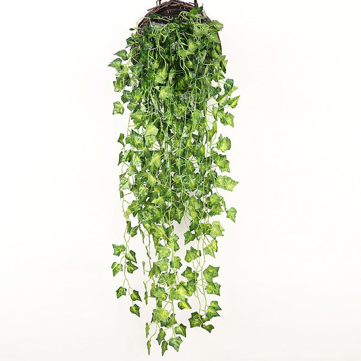 Artificial Plant Vines Wall Hanging Rattan Leaves, perfect as faux plants.