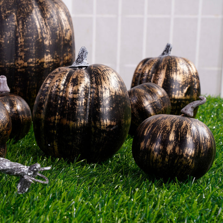 Set of 7 Artificial Pumpkins Fall Harvest Decorations is a fantastic choice for your halloween decor collection.