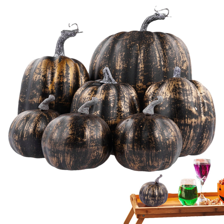 Set of 7 Artificial Pumpkins Fall Harvest Decorations is a fantastic choice for your holloween decor collection.