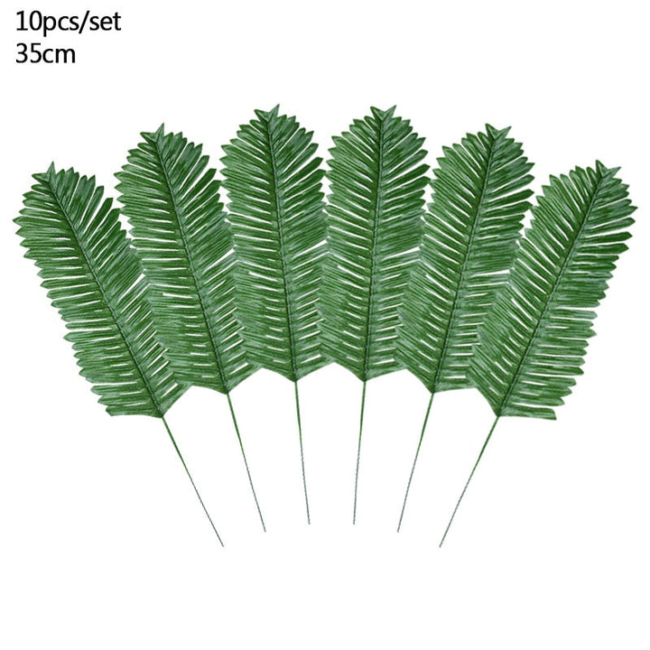 Artificial Tropical Palm Leaves Hawaiian Party Decoration, perfect as artificial plants.