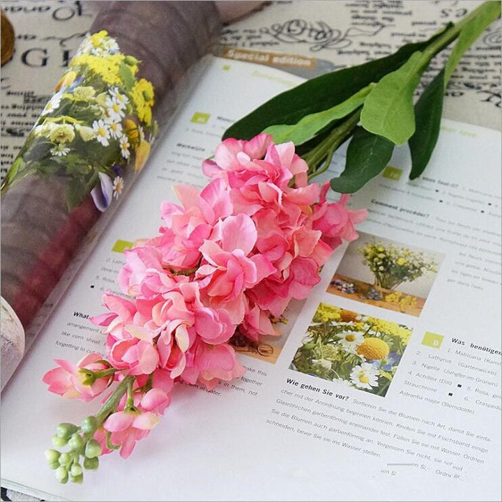 Artificial Hyacinth Violet Flower Branch, perfect as faux flowers.