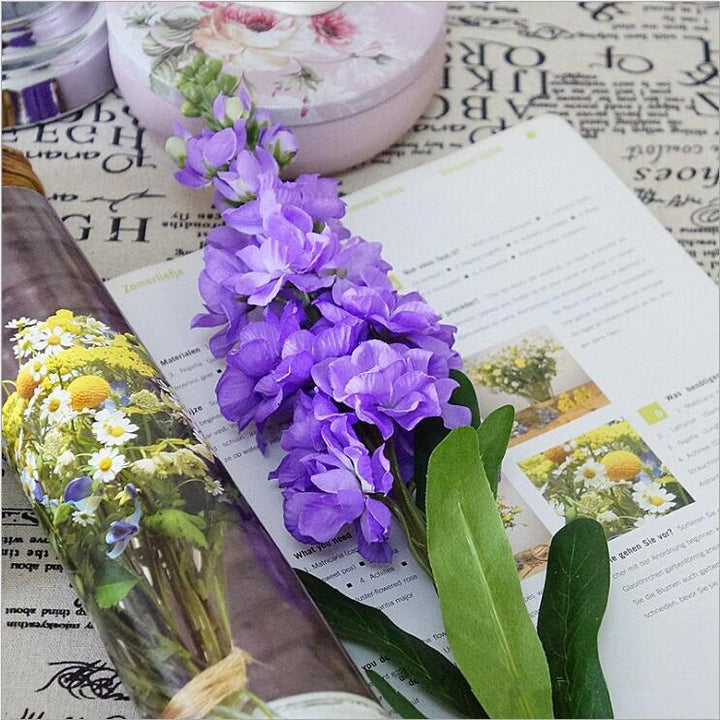 Artificial Hyacinth Violet Flower Branch, perfect as silk flowers.