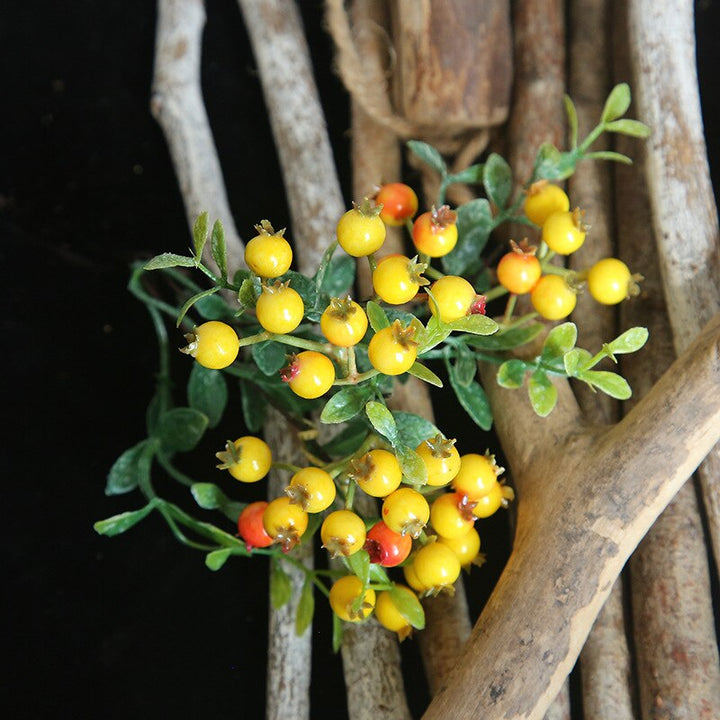 Artificial Berries Fake Plastic Berry Branch, perfect as fake indoor plants.