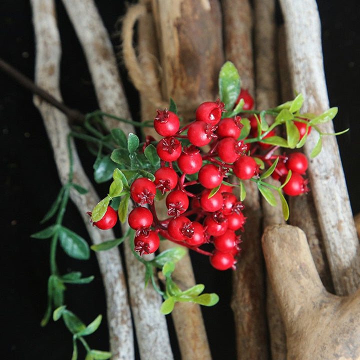 Artificial Berries Fake Plastic Berry Branch, perfect as faux plants.