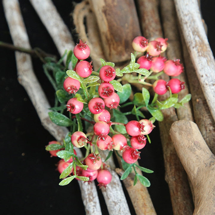 Artificial Berries Fake Plastic Berry Branch, perfect as artificial plant.