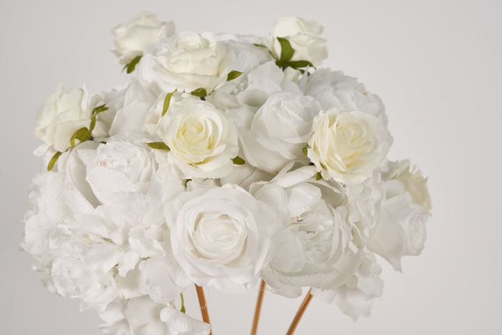 Flower Ball Pure White Roses Wedding Proposal Party Centerpieces Decor