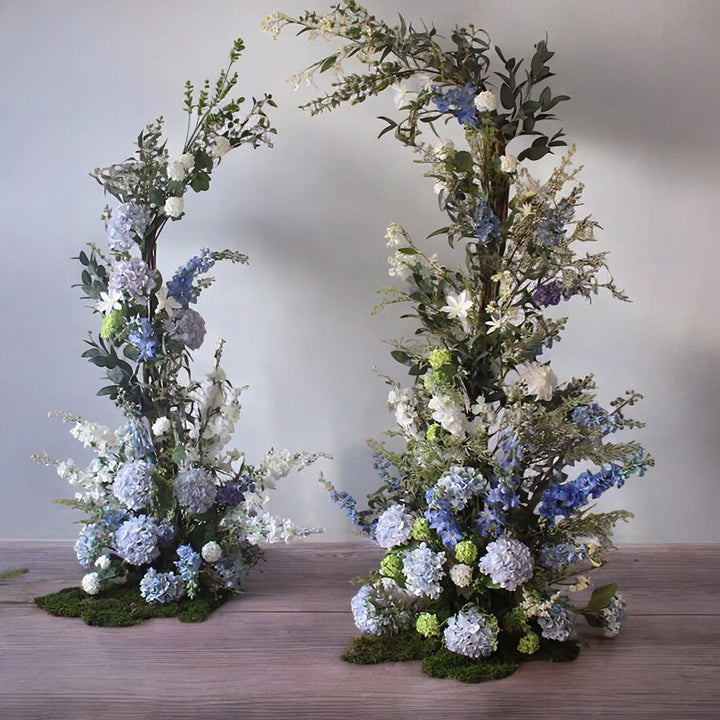 Hydrangea Background Floral Wedding Arch Set Proposal Decor