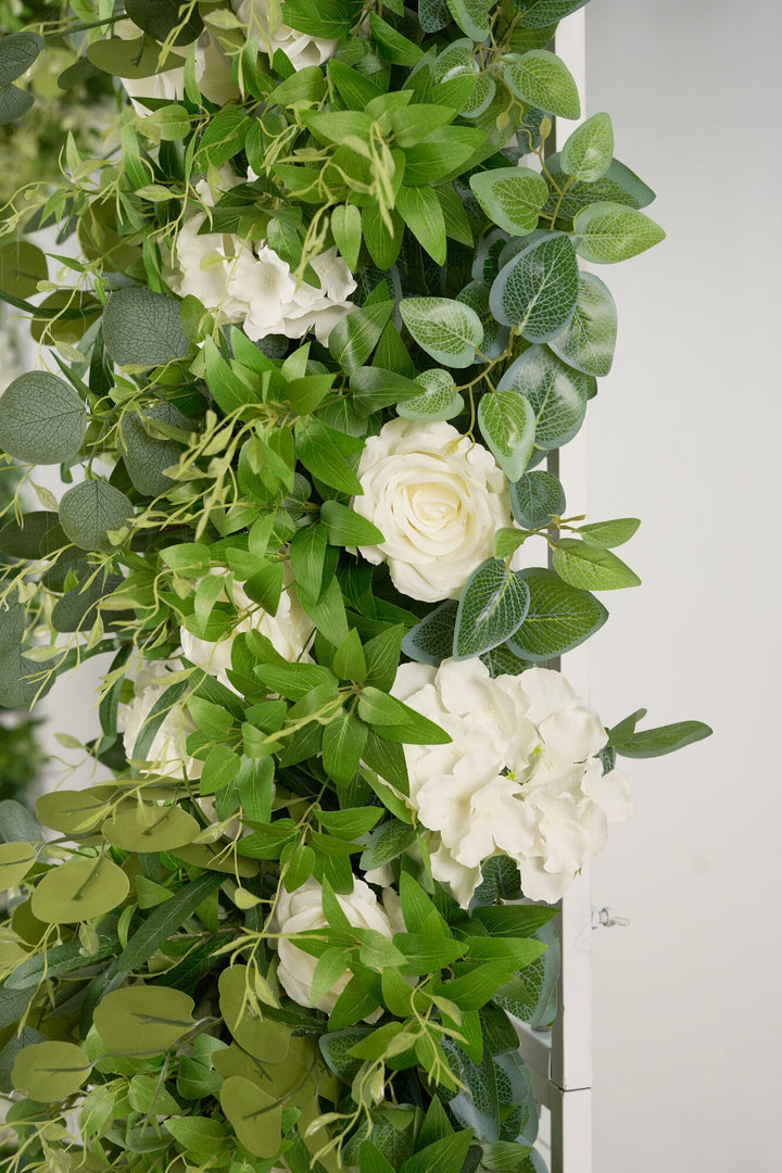 Green White Flower Arch for Wedding Party Decor Proposal