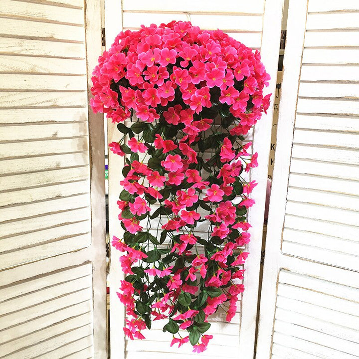 Artificial Wall Hanging Basket Flowers, perfect as artificial plants for outdoors.