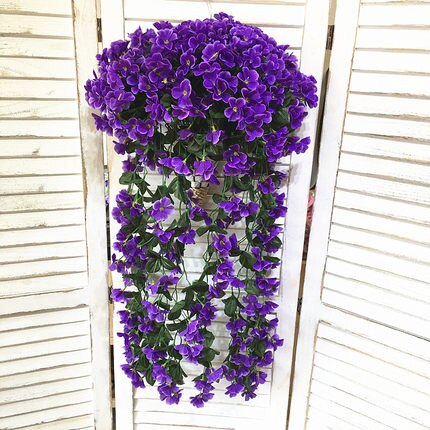 Artificial Wall Hanging Basket Flowers, perfect as artificial plants.