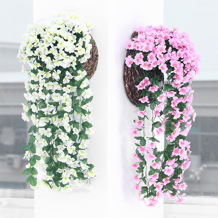 Artificial Wall Hanging Basket Flowers, perfect as artificial plant.