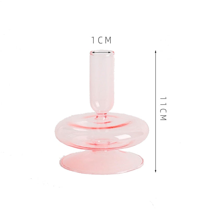 Glass Candle Holders Room Modern Home Decor