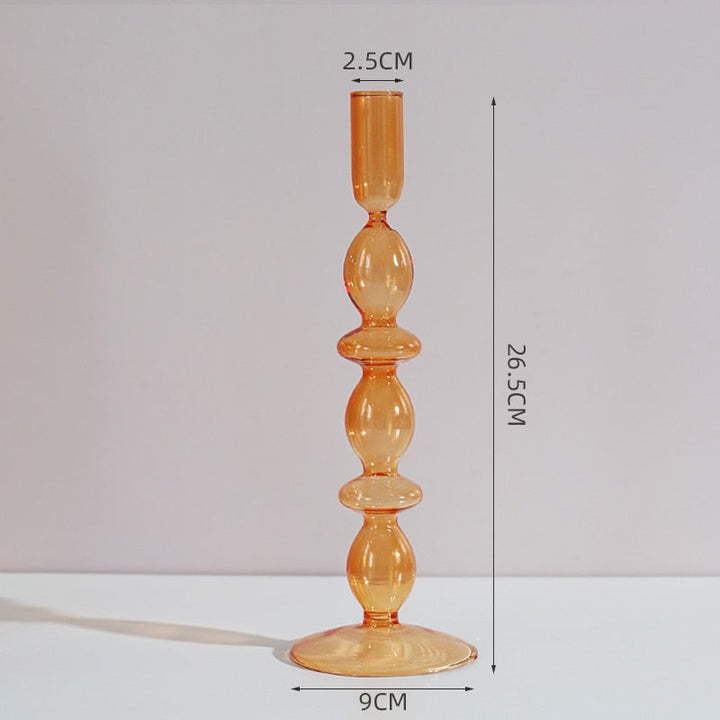 Glass Candle Holders Room Modern Home Decor