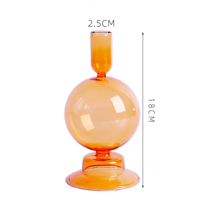 Glass Candle Holders Room Modern Home Decor