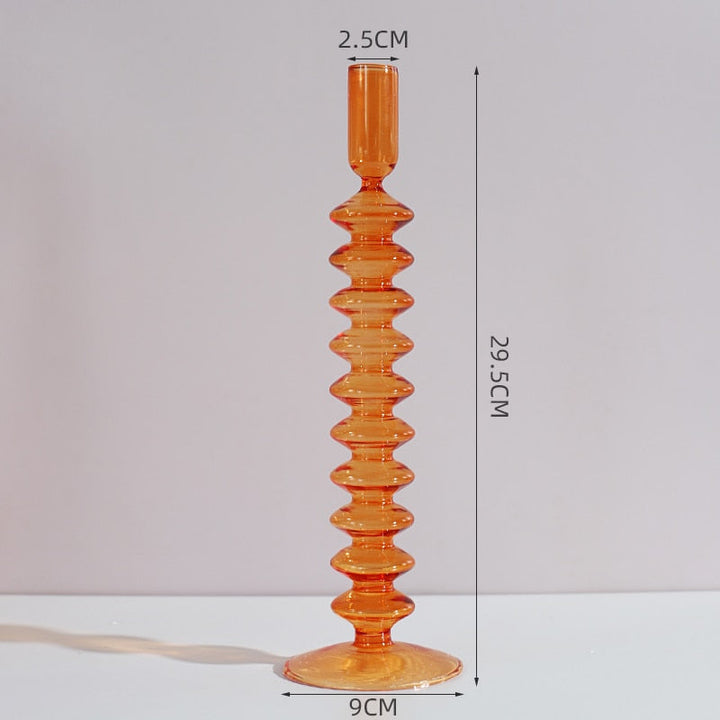 Glass Candle Holders Room Modern Home Decor