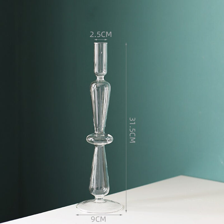 Glass Candle Holders Room Modern Home Decor