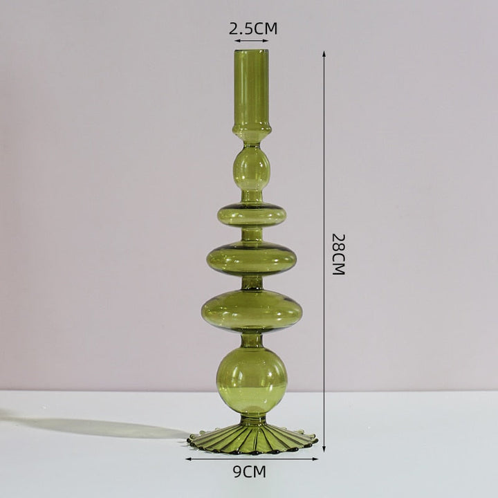Glass Candle Holders Room Modern Home Decor