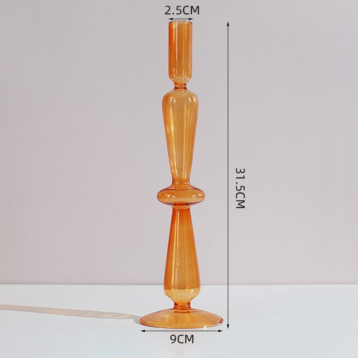 Glass Candle Holders Room Modern Home Decor