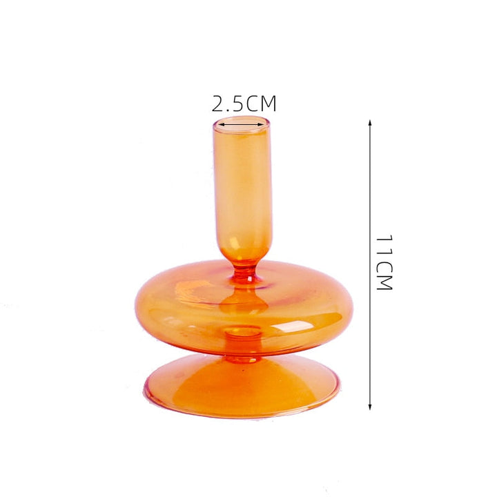 Glass Candle Holders Room Modern Home Decor