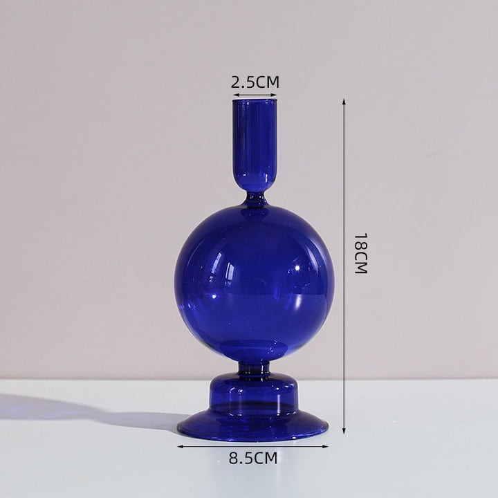 Glass Candle Holders Room Modern Home Decor
