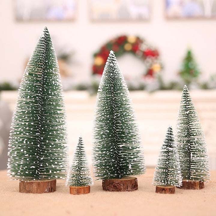 Miniature Pine Tree Desktop Christmas Decoration is a wonderful addition to your christmas decor collection.