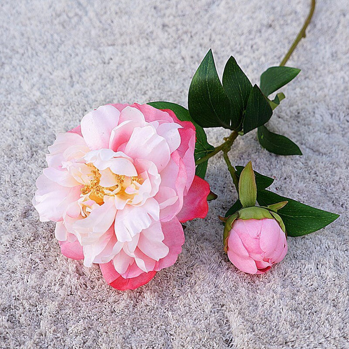 Artificial Peony Flower Fake Flower Branch, perfect as florist fake flowers.