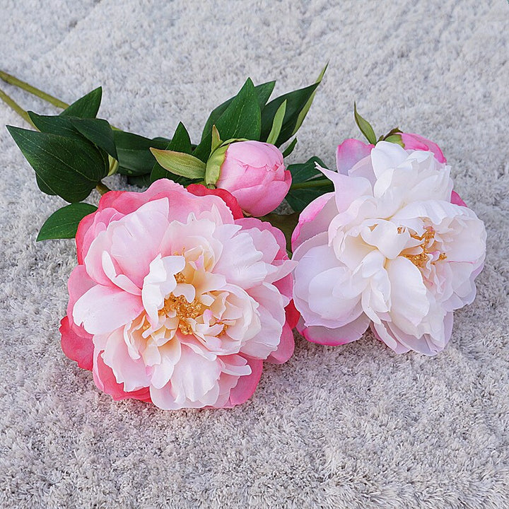 Artificial Peony Flower Fake Flower Branch, perfect as florist fake flowers.